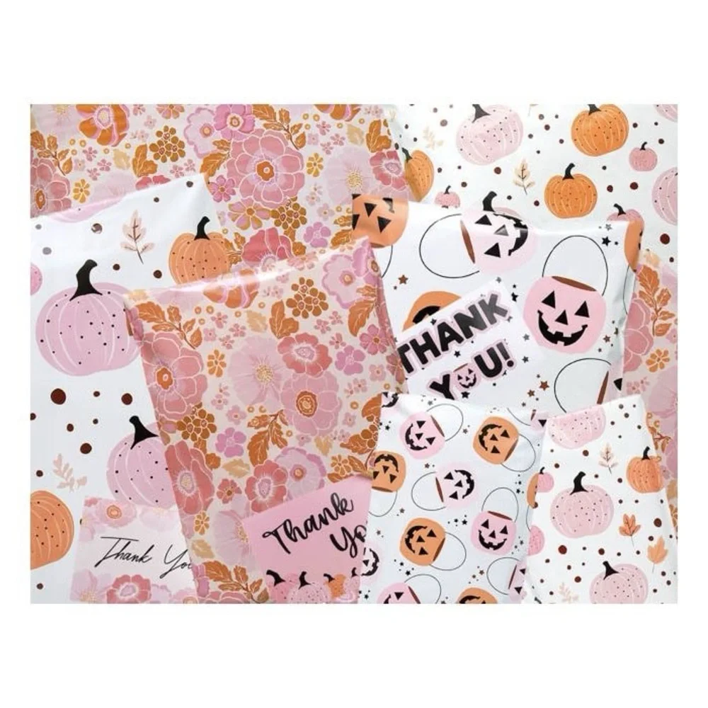 60+ Piece Fall/Halloween Polymailer Bundle for Resellers - 30 Mailers & Stickers - Picture 3 of 4